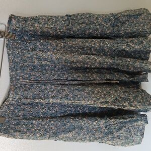 Floral Blue Skirt